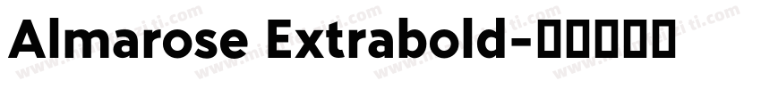 Almarose Extrabold字体转换
